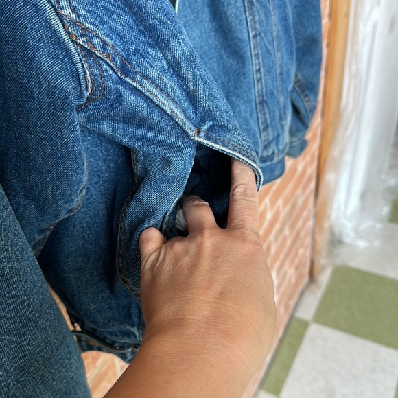 Wrangler Vintage men’s trucker Sherpa lined jacket with corduroy collar sz XXL - Picture 6 of 14